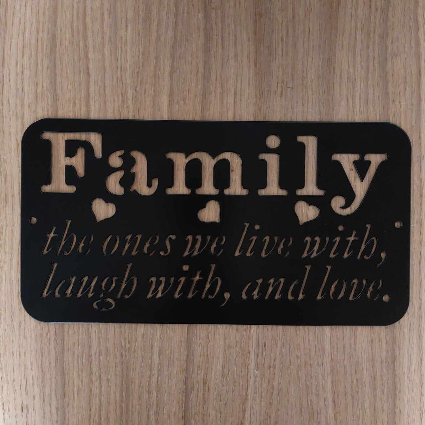 Family Live, Laugh and Love-DXFforCNC.com