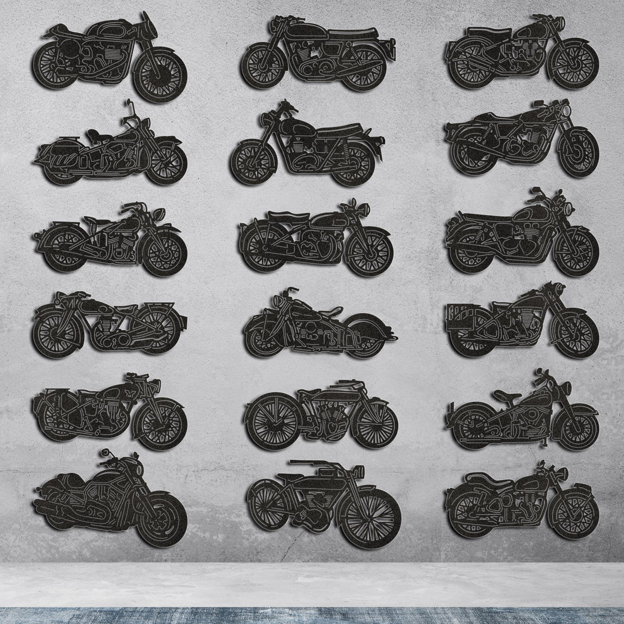 Motorcycles and Choppers DXF Files Cut Ready for CNC Machines-DXFforCNC.com