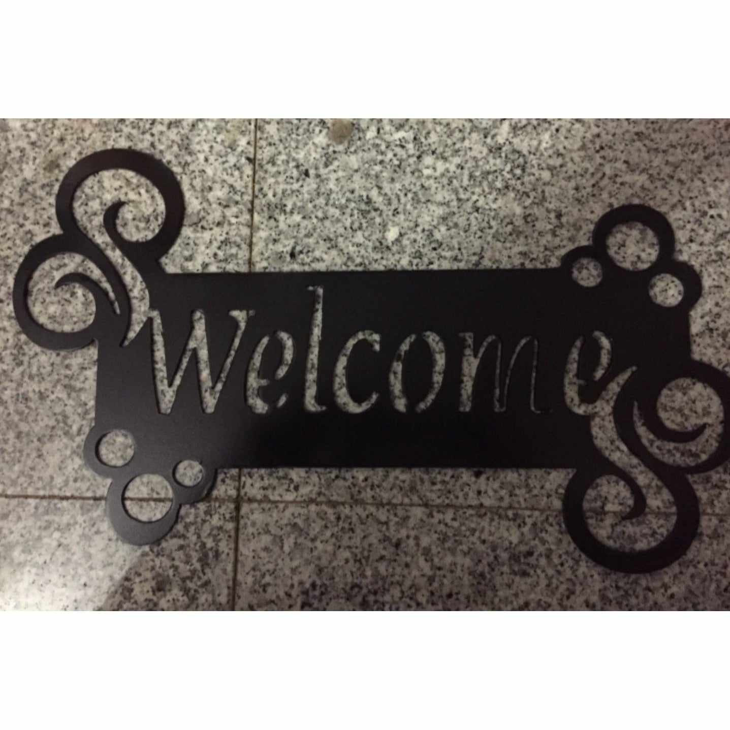 Free Welcome Sign Insert-DXF files Cut Ready CNC Designs-DXFforCNC.com