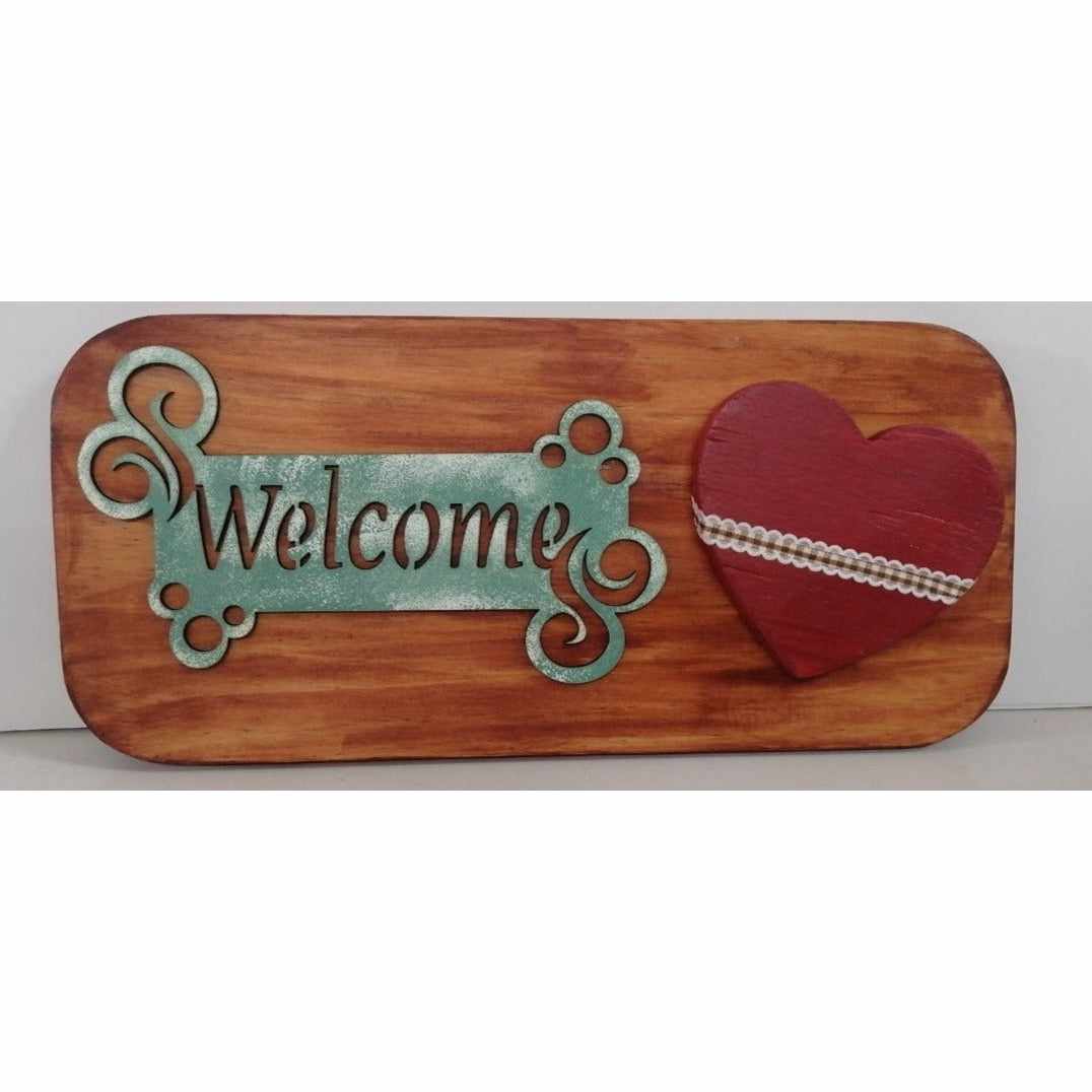 Welcome Sign Outdoor Décor | free DXF File Download-DXFforCNC.com