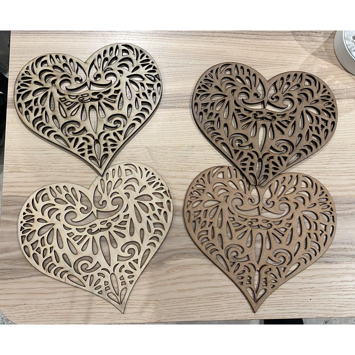 Heart Ornaments Decoration | DXF Files-DXFforCNC.com