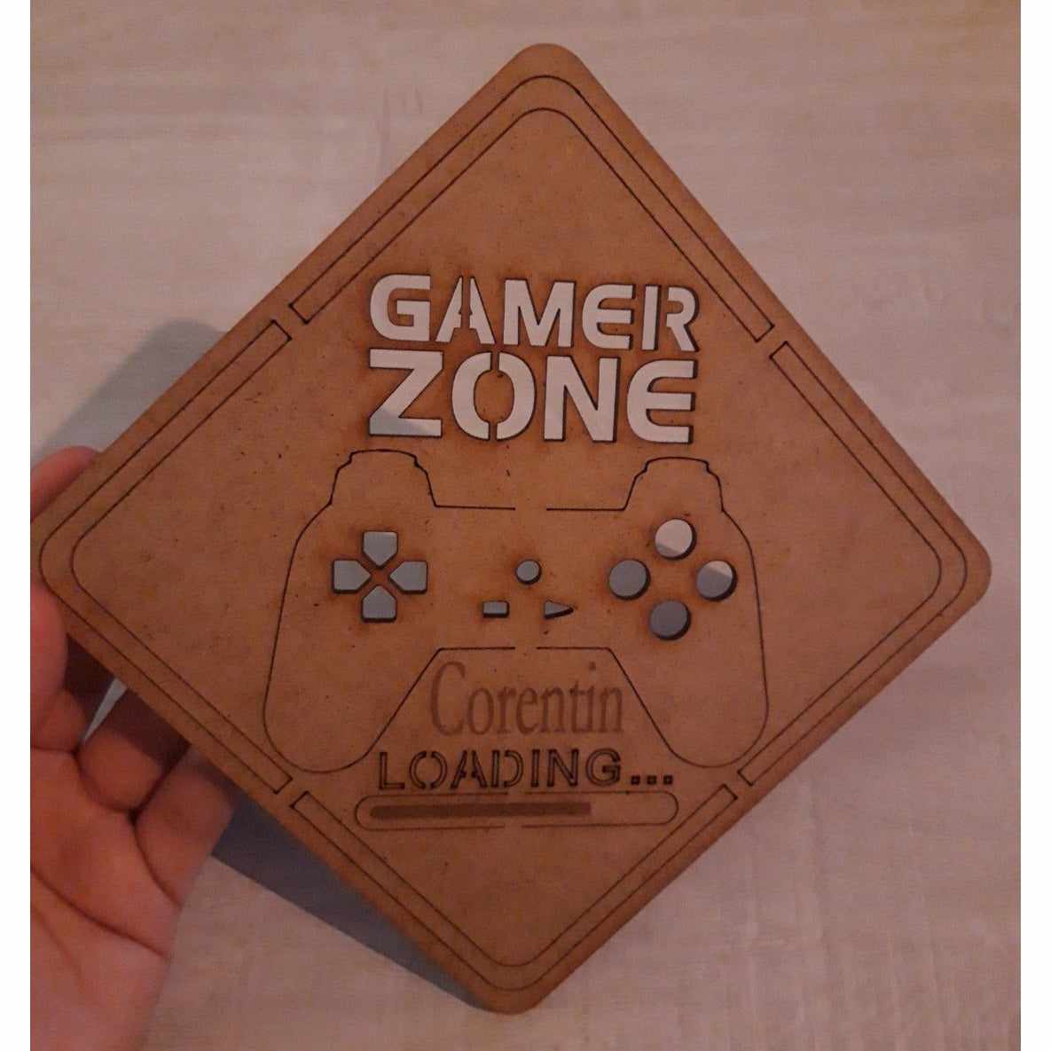 Gamer Zone sign Free DXF file-cut ready for cnc-dxfforcnc.com
