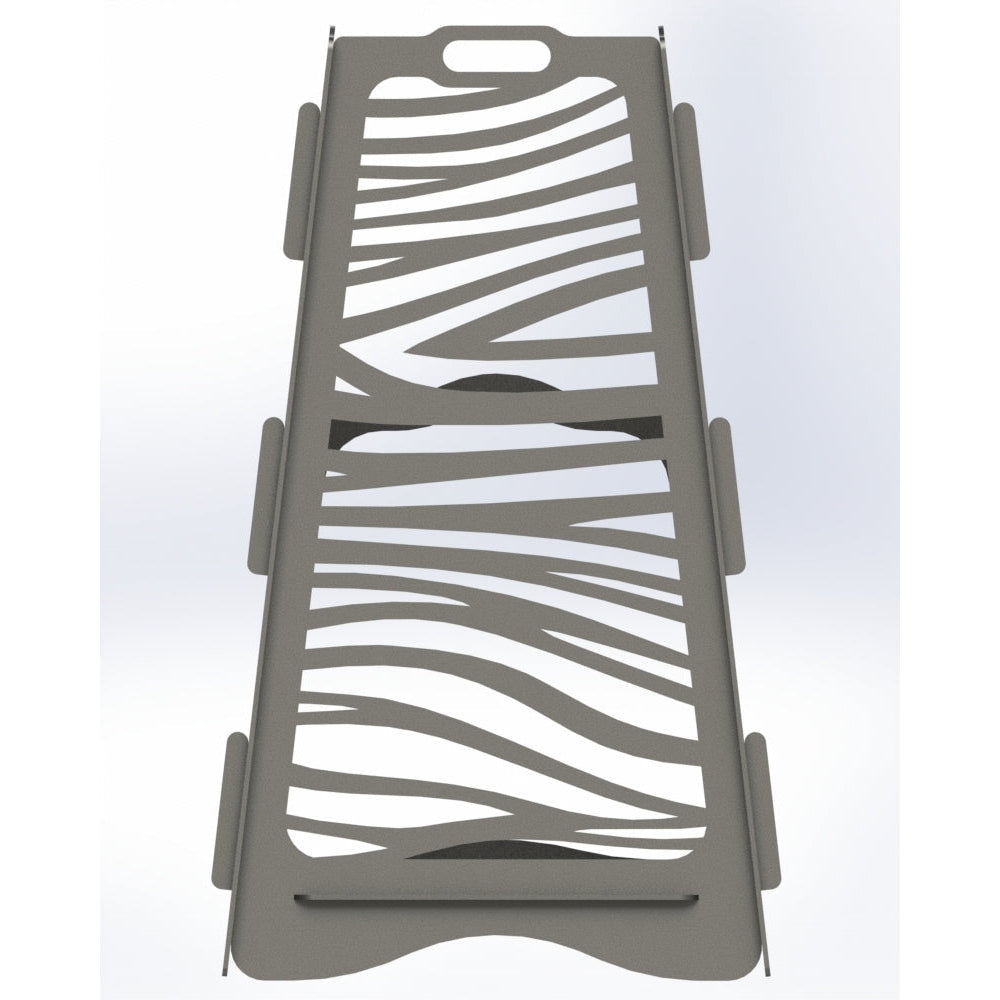 Fire Pit Vertical Collapsible Portable Tiger Stripe-dxf files cut ready
