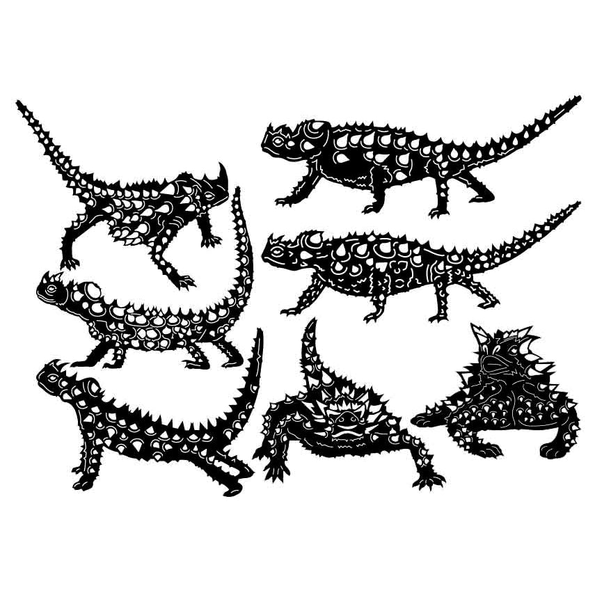 Australian Thorny Devil Lizard-DXF files Cut Ready for CNC-DXFforCNC.com