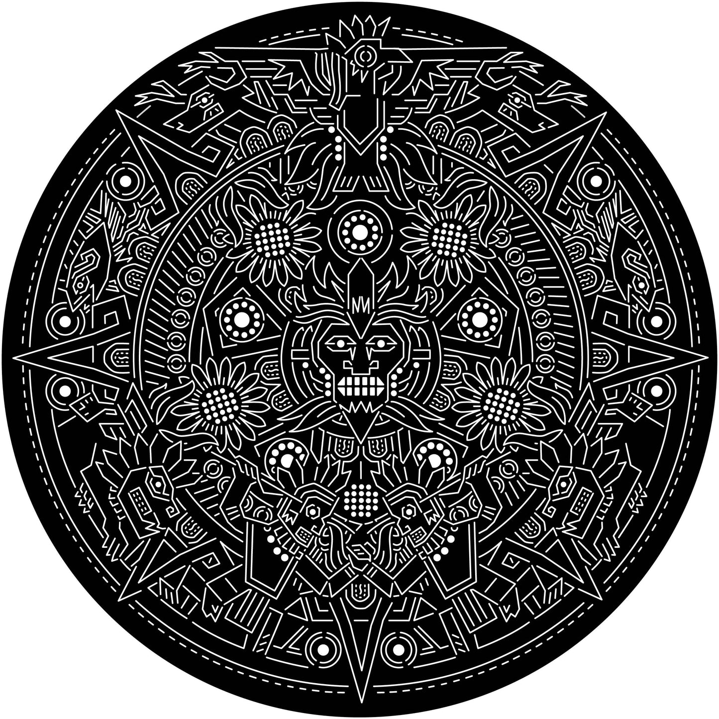 Aztec Calendar Single Designs