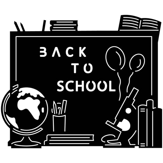 Back to School Board Free DXF File for CNC Machines-DXFforCNC.com