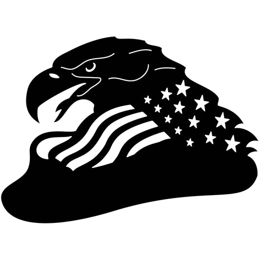 Free Bald Eagle of USA Flag-DXFforCNC.com-DXF Files cut ready cnc machines