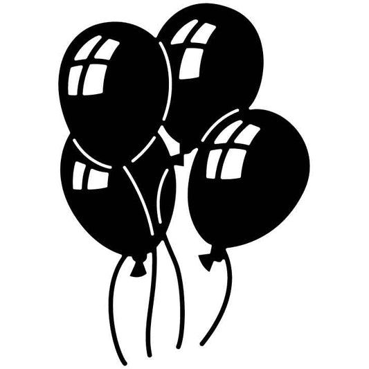 Balloon Celebration (2) Free DXF File for CNC Machines-DXFforCNC.com
