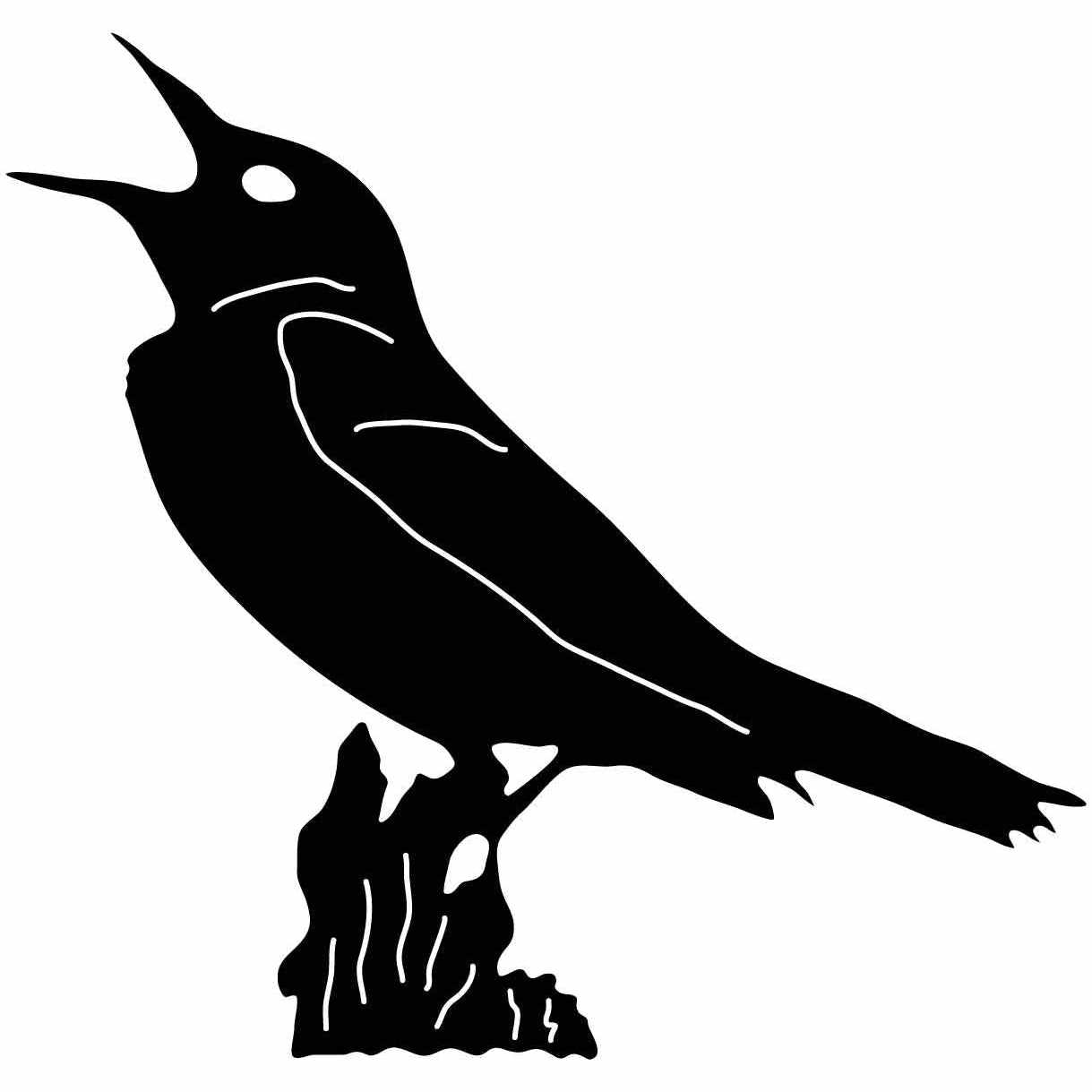 Bird on Branch Free DXF File-Cut Ready for cnc machines-DXFforCNC.com