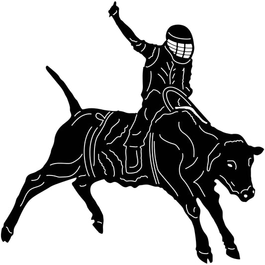 Bull and Rider-DXF files cut ready for cnc machines-dxfforcnc.com