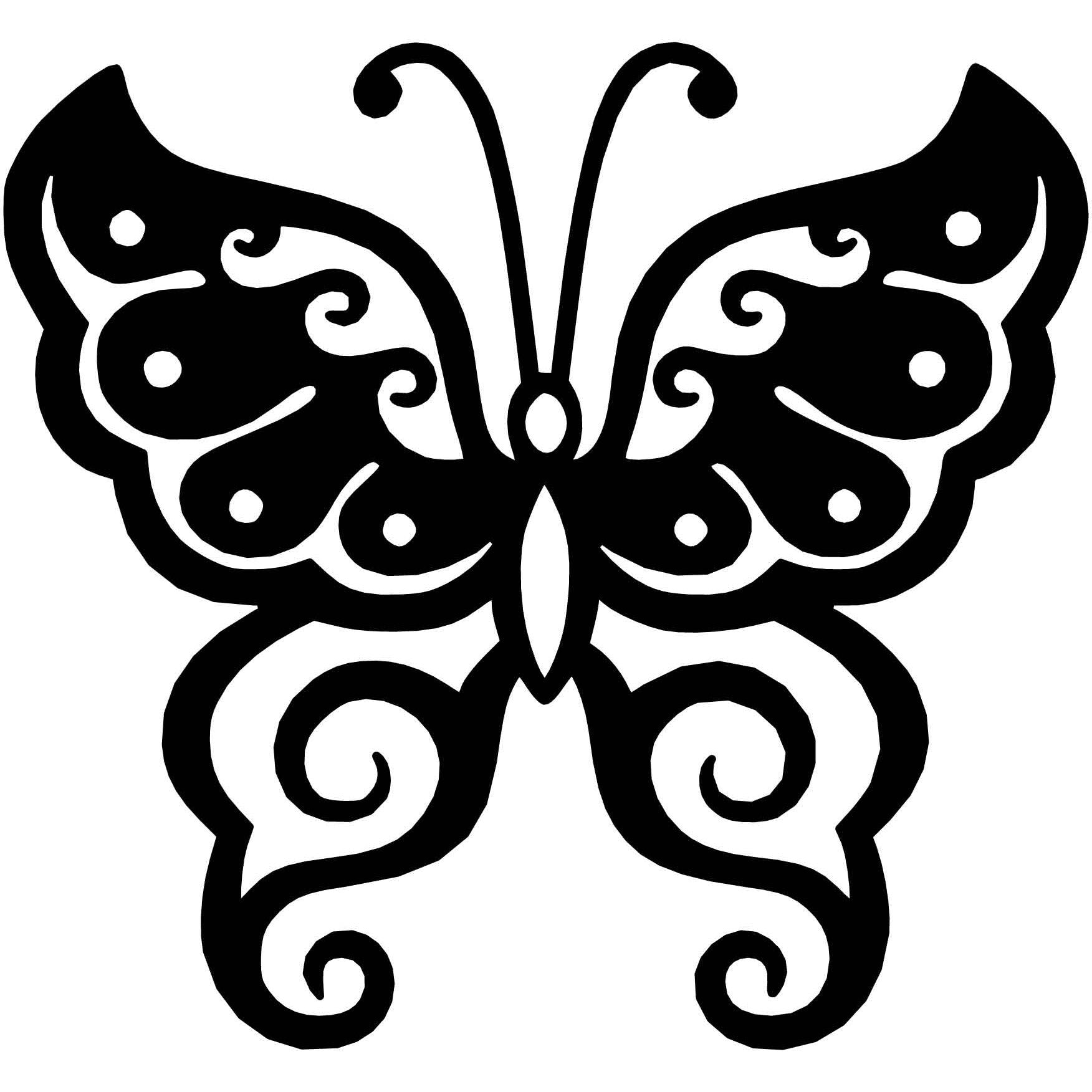 Butterfly Ornaments Decor-Free DXF files Cut Ready CNC Designs-dxfforcnc.com