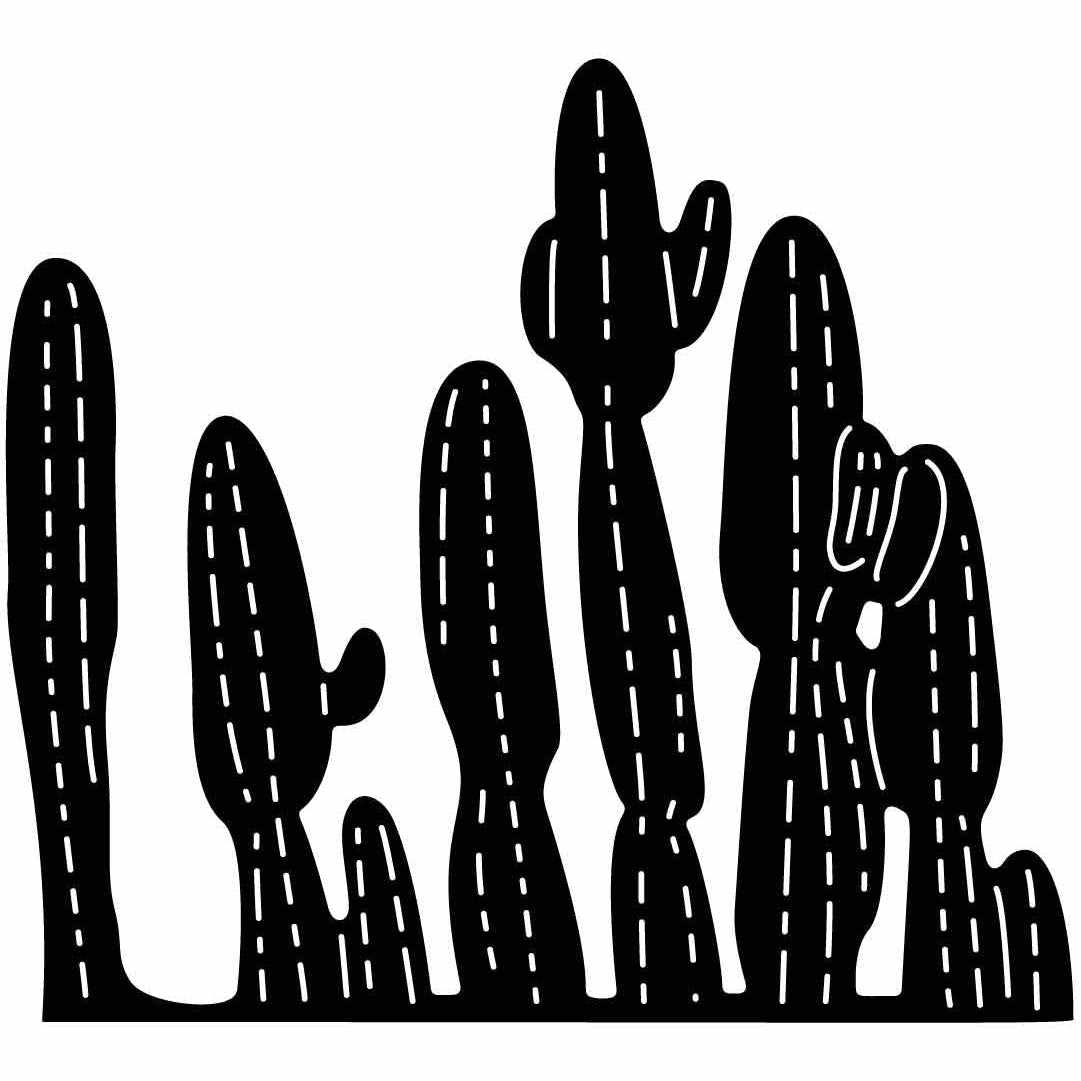 Cactus Plant Free-DXF files cut ready for CNC-DXFforCNC.com