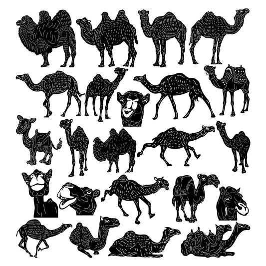 Camels-DXF files Cut Ready for CNC-DXFforCNC.com