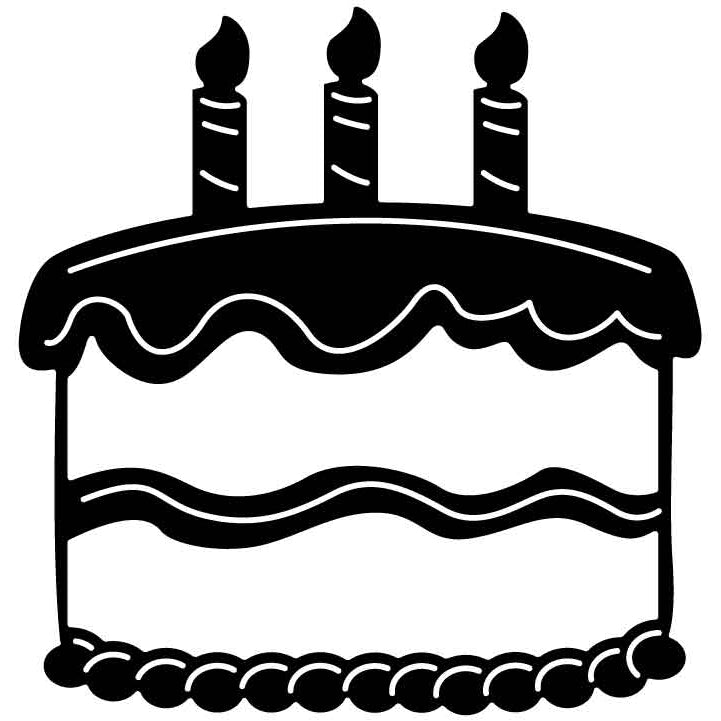 Celebrating Cake Free DXF File for CNC Machines-DXFforCNC.com