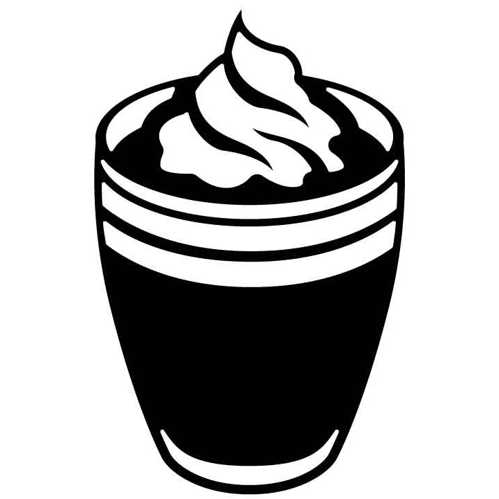 Coffee Whipped Cream Free DXF File for CNC Machines-DXFforCNC.com