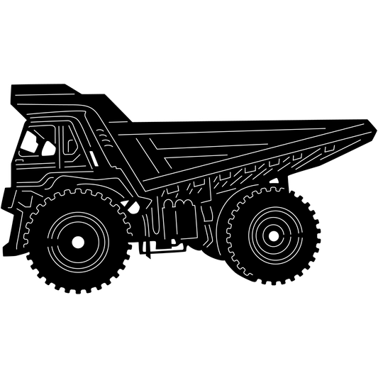 Dumping Truck Heavy Duty Construction and Agricultural Machinery Free DXF file