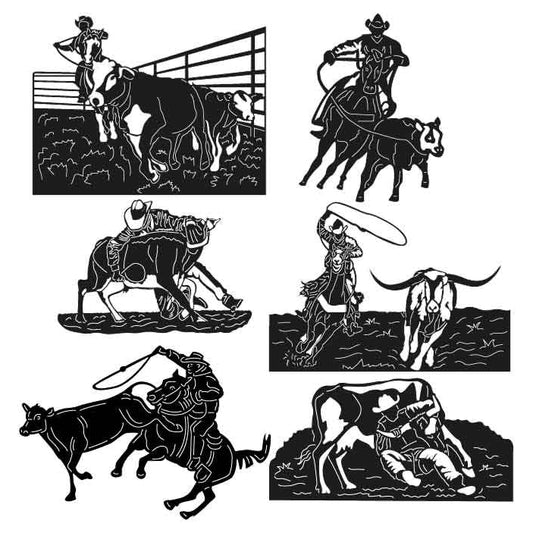 Cow Catching-DXF files Cut Ready for CNC-DXFforCNC.com