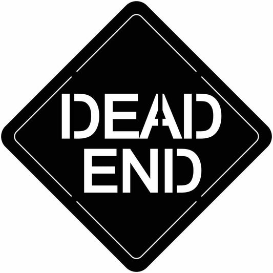 Dead End Sign Free DXF file-cut ready for cnc-dxfforcnc.com