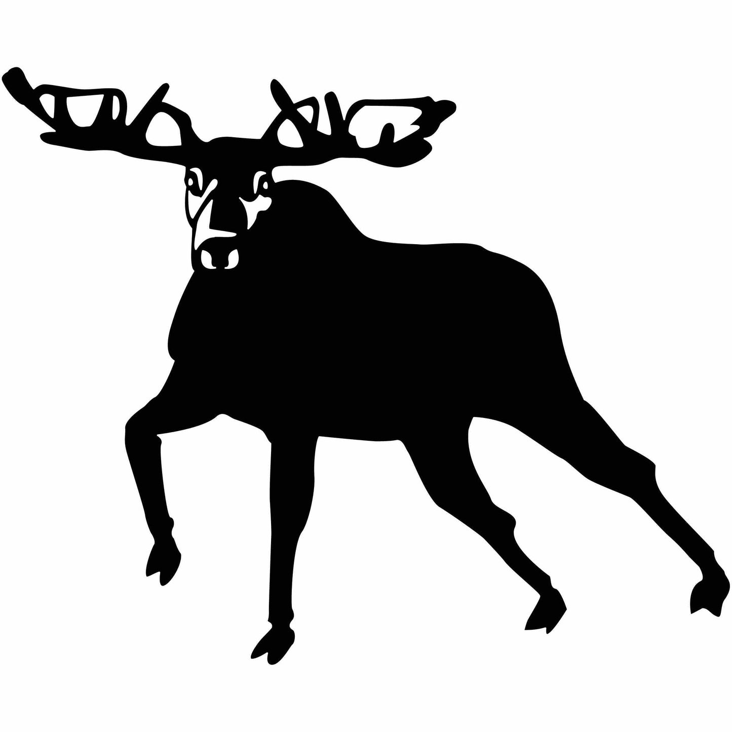 Deer and Moos Free DXF file-Cut Ready for cnc-DXFforCNC.com