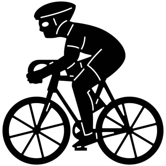Emoji Cycling Sport Free DXF File for CNC Machines-DXFforCNC.com