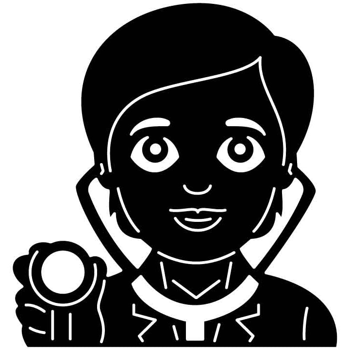 Emoji Health Worker Woman Free DXF File for CNC Machines-DXFforCNC.com