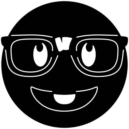 Emoji Nard Face Free DXF File for CNC Machines-DXFforCNC.com