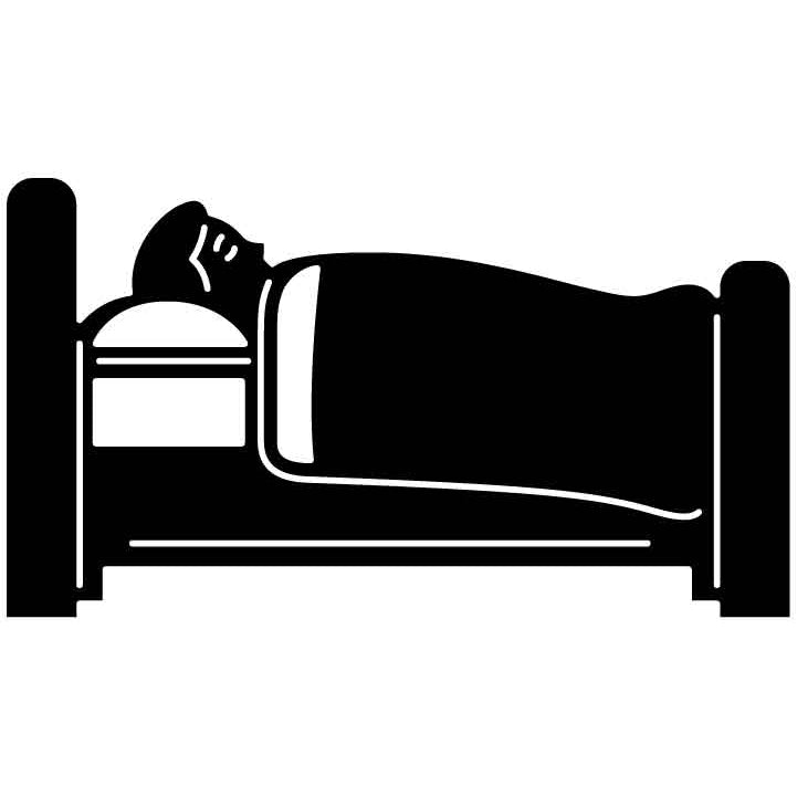 Emoji Sleeping in Bed Free DXF File for CNC Machines-DXFforCNC.com