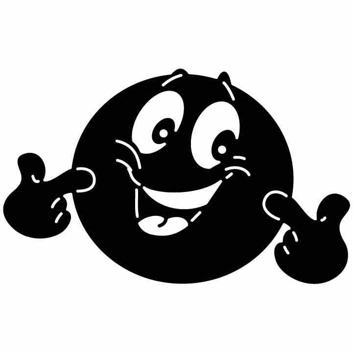 Emoji Smily Face Free DXF File for CNC Machines-DXFforCNC.com