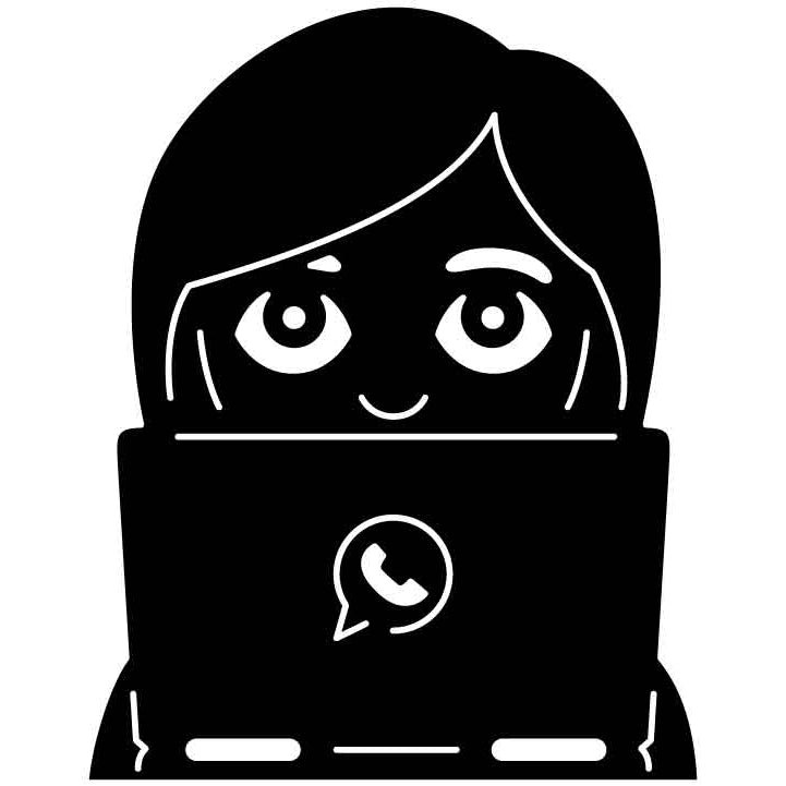 Emoji Technologist Woman Free DXF File for CNC Machines-DXFforCNC.com
