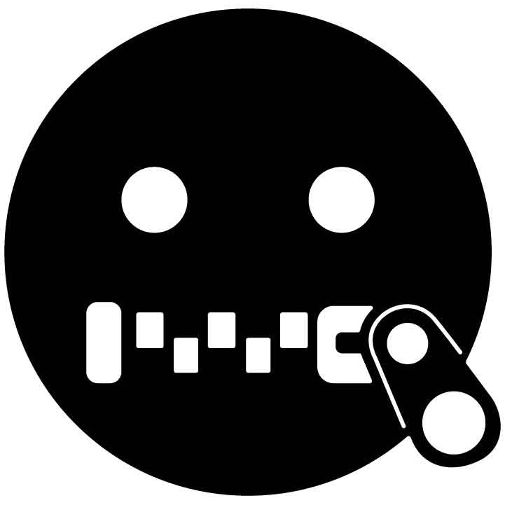 Emoji Zipper Mouth Face Free DXF File for CNC Machines-DXFforCNC.com