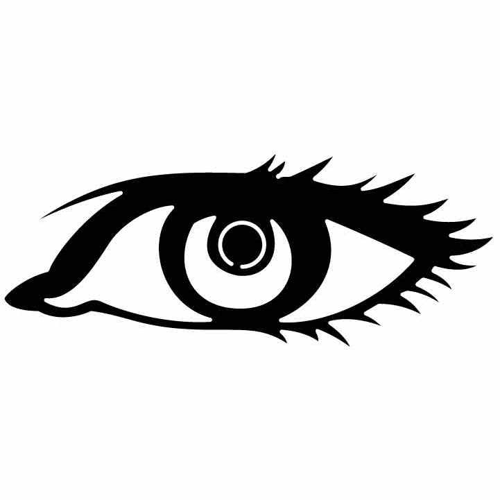 Beauty Eye Free DXF File for CNC Machines-DXFforCNC.com
