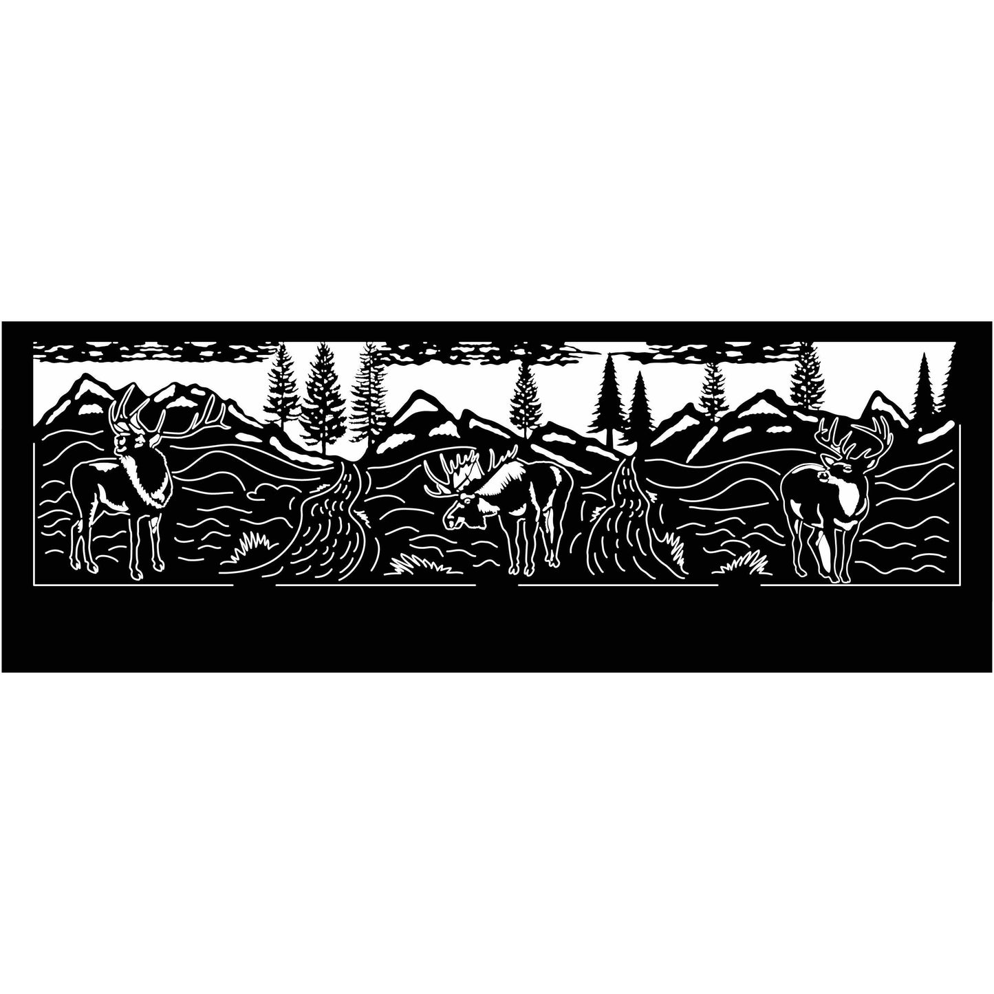 Fire Pit with Farm Scene LAYE-dxf files cut ready for cnc machines