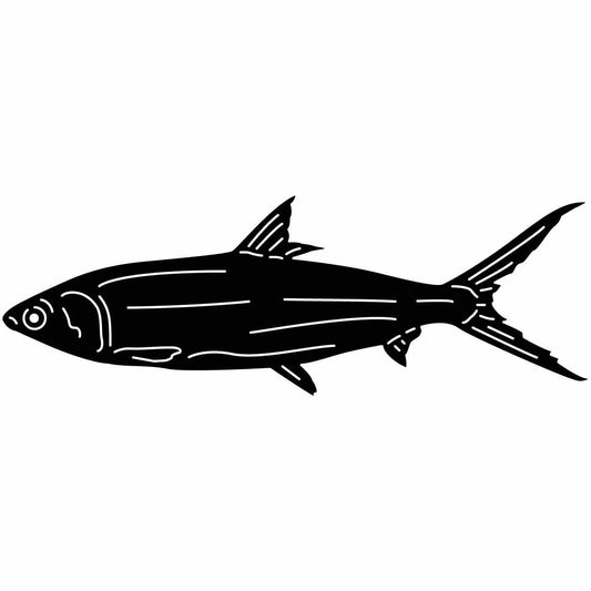 Tuna Fish Free DXF file-Cut Ready for cnc machines-DXFforCNC.com