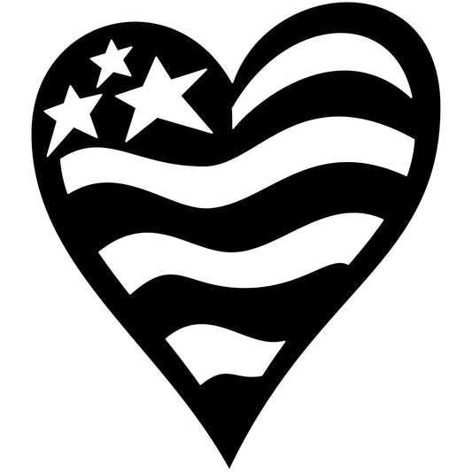 Free Heart of USA Flag-DXFforCNC.com-DXF Files cut ready cnc machines