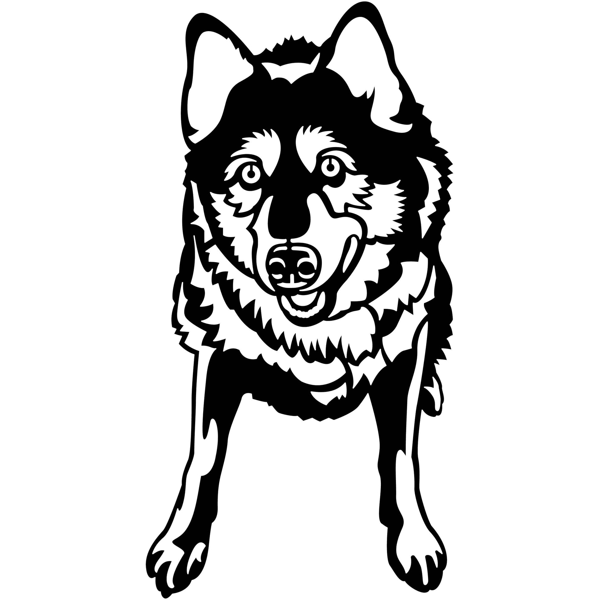 German Dog Dxf Files Drawing Single Designs