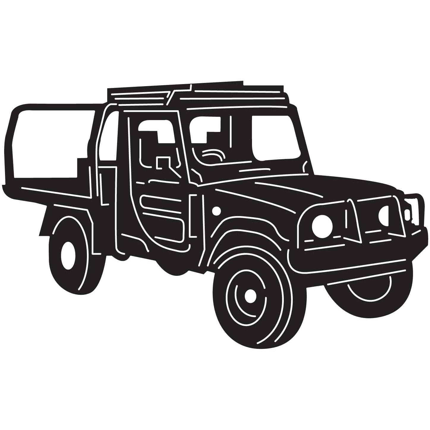 Small Jeep Truck-DXF files cut ready for cnc machines-DXFforCNC.com