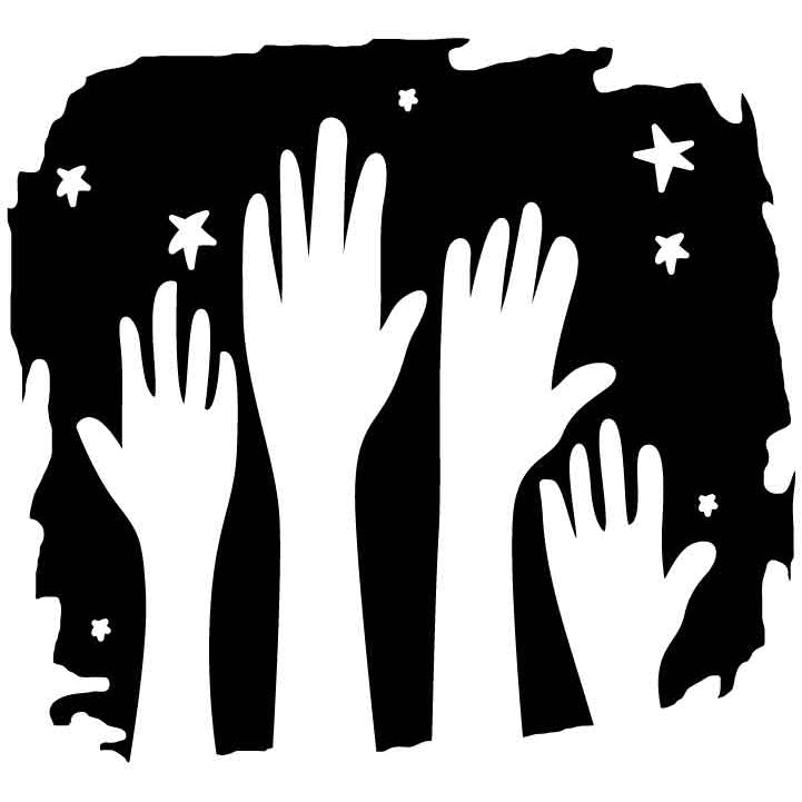 Hands and Stars Free DXF File for CNC Machines-DXFforCNC.com
