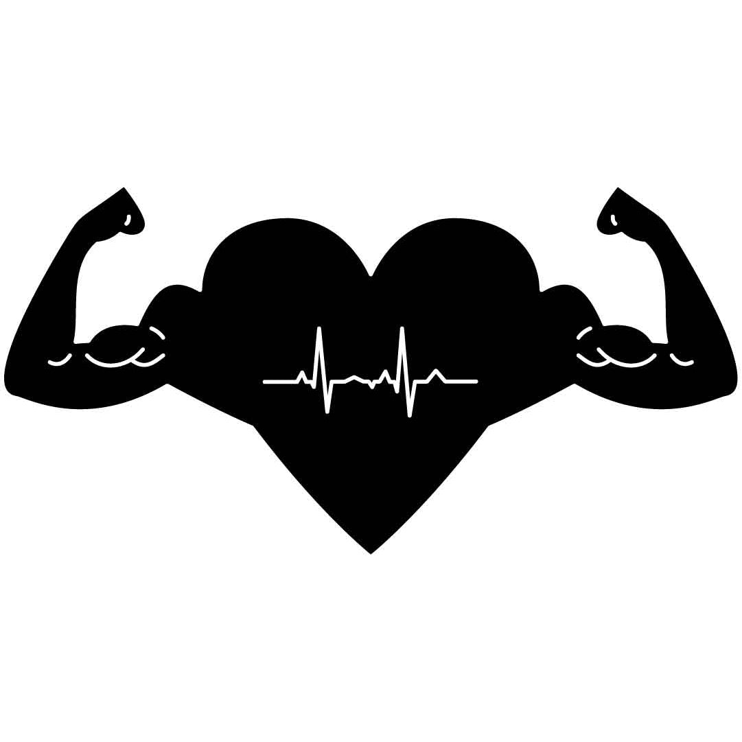 Healthy Muscle Heart Free DXF File for CNC Machines-DXFforCNC.com