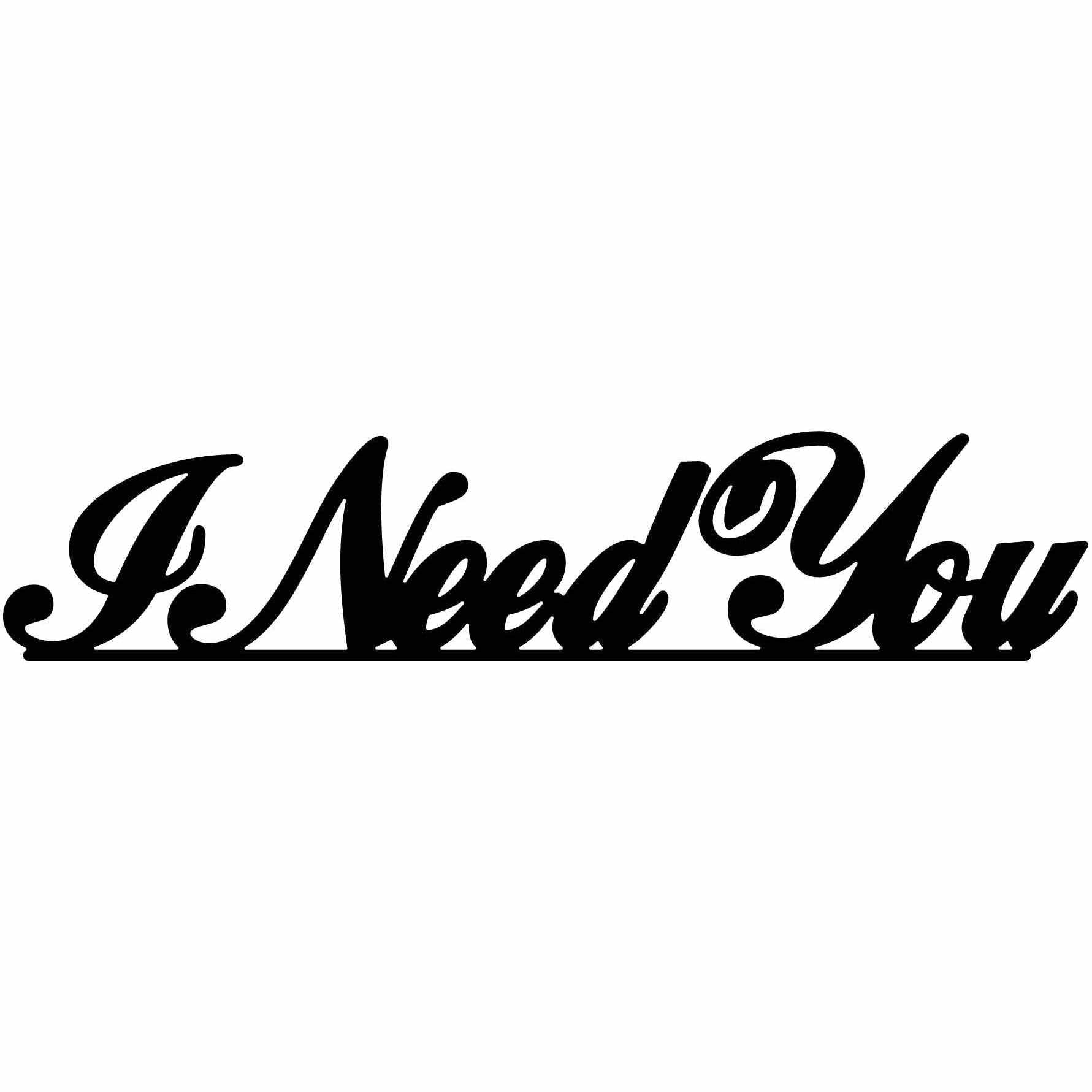 I Need You Free DXF files cut ready for CNC-DXFforCNC.com