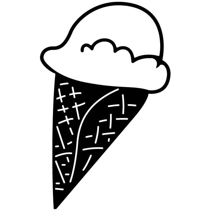 Ice Cream Cone Free DXF File for CNC Machines-DXFforCNC.com