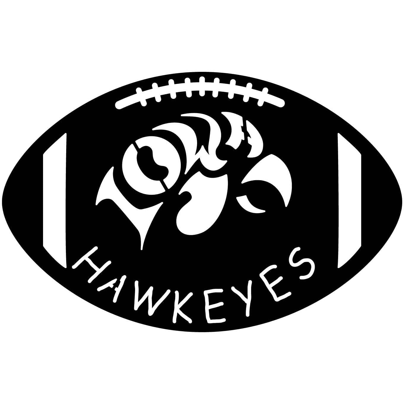 Iowa Football Hawkeyes -dxf file cut ready for cnc machines-dxfforcnc.com