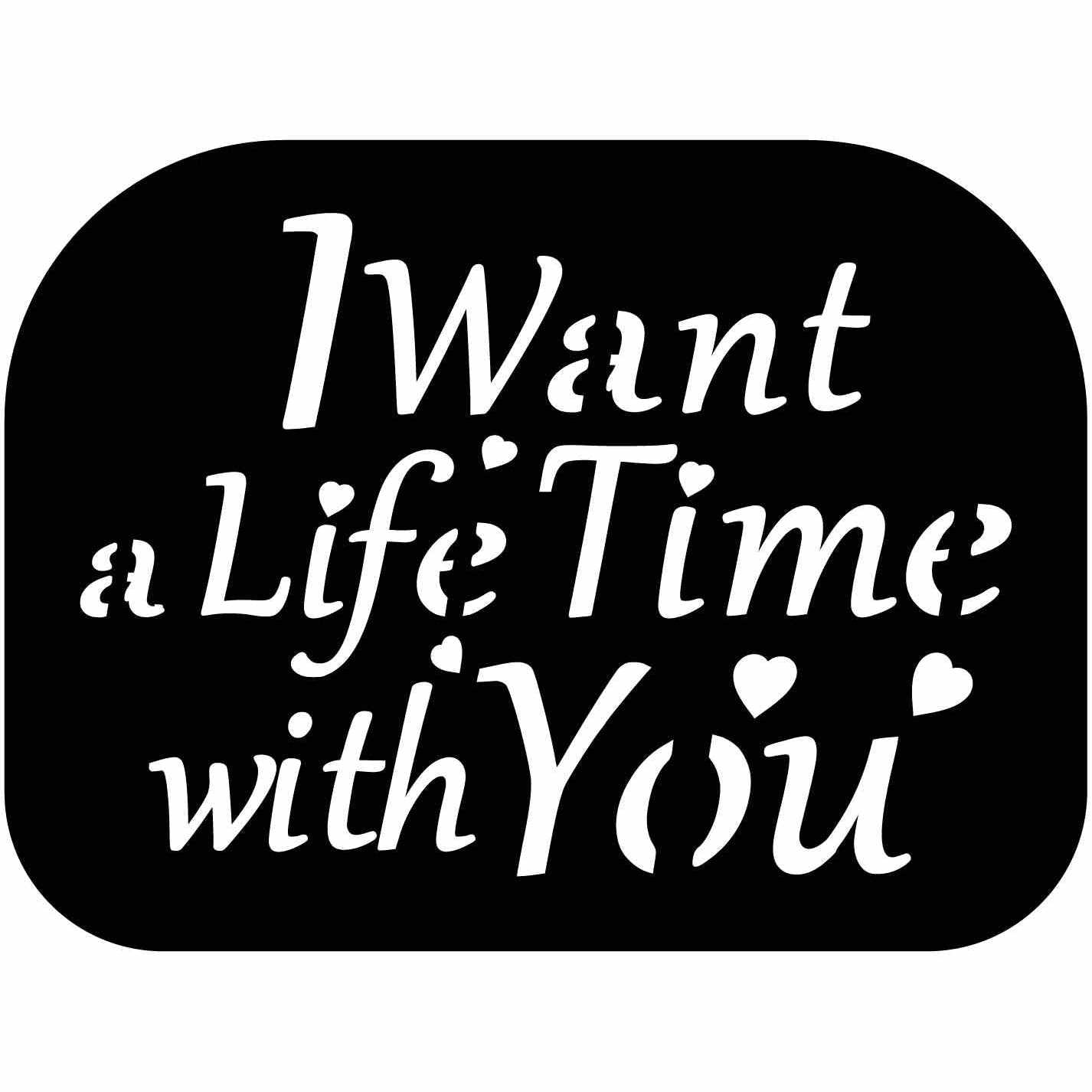 I Want a Lifetime with You Sign Free DXF files cut ready for CNC-DXFforCNC.com