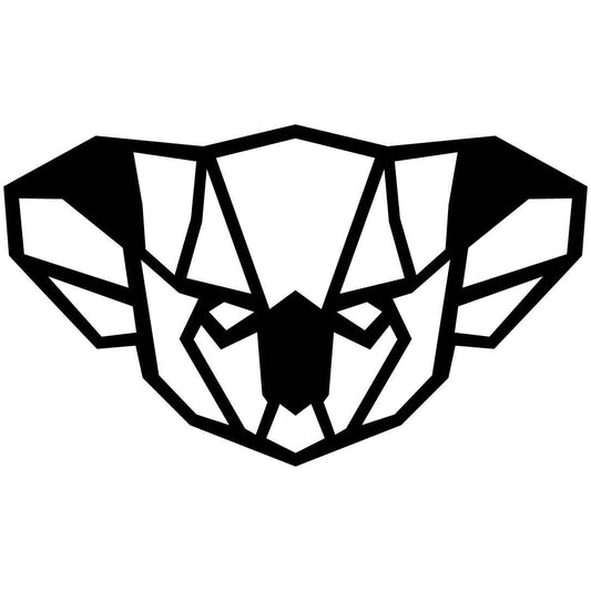 Koala Face Geometric-DXF files Cut Ready for CNC-DXFforCNC.com