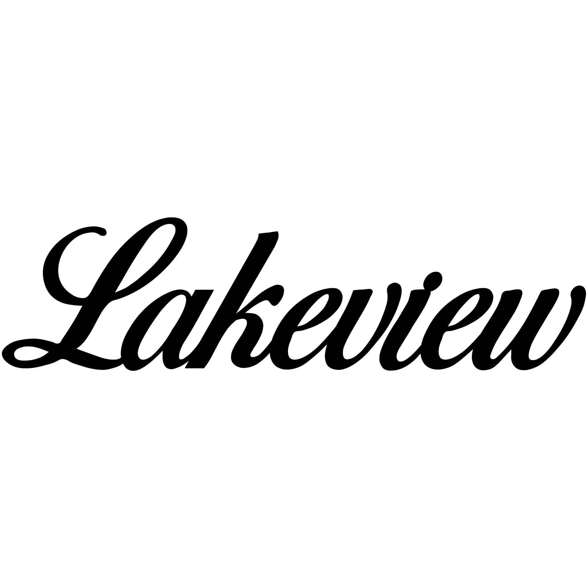 Lakeview Sign-DXF File Cut Ready for cnc machines-DXFforCNC.com