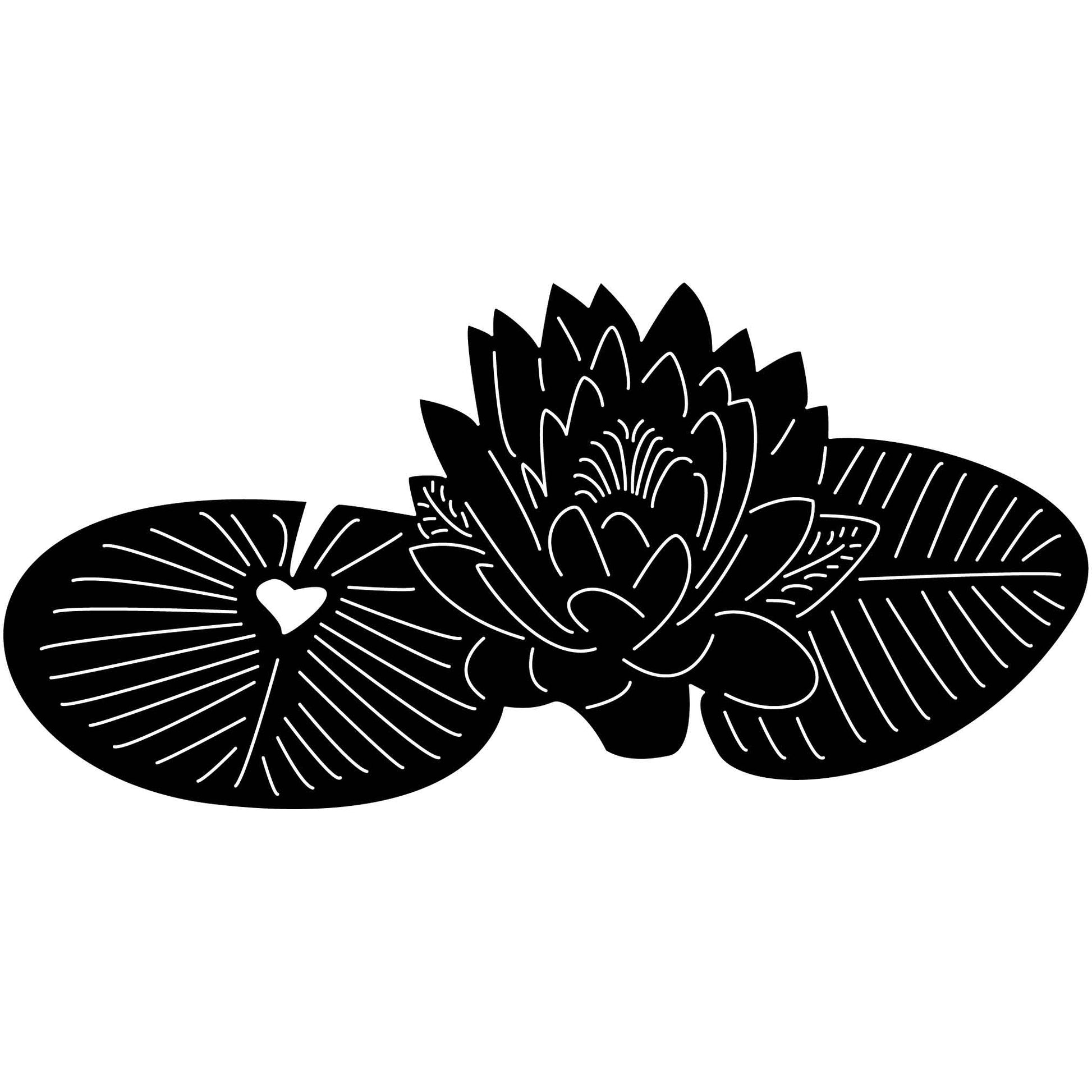Lotus Flowers-DXF files Cut Ready for CNC-DXFforCNC.com