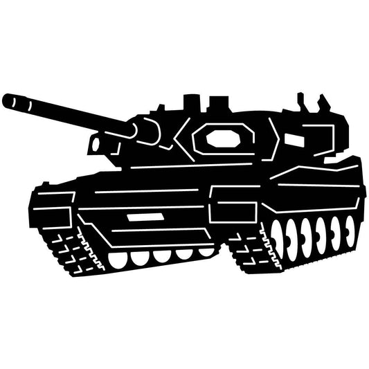 Military Battle Tank Free DXF File for CNC Machines-DXFforCNC.com