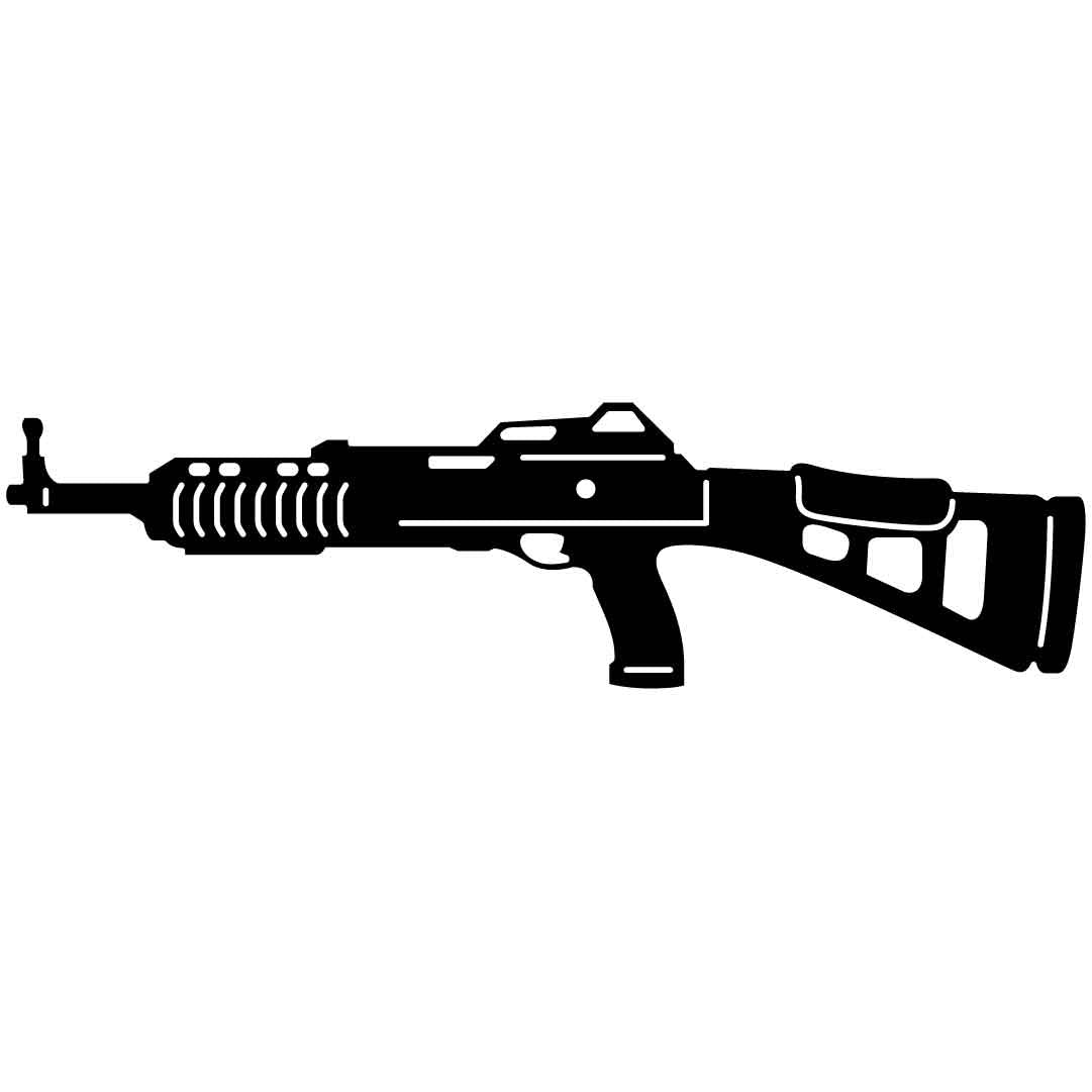 Military Rifle Free DXF File for CNC Machines-DXFforCNC.com