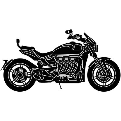 Motorcycle Triumph Rocket GT 3-DXF files cut ready for cnc machines-DXFforCNC.com