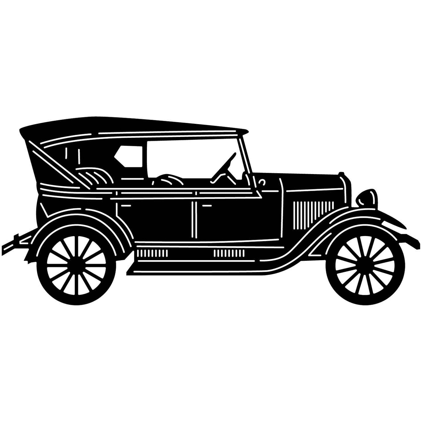Old Classic Car-DXF files cut ready for cnc machines-DXFforCNC.com
