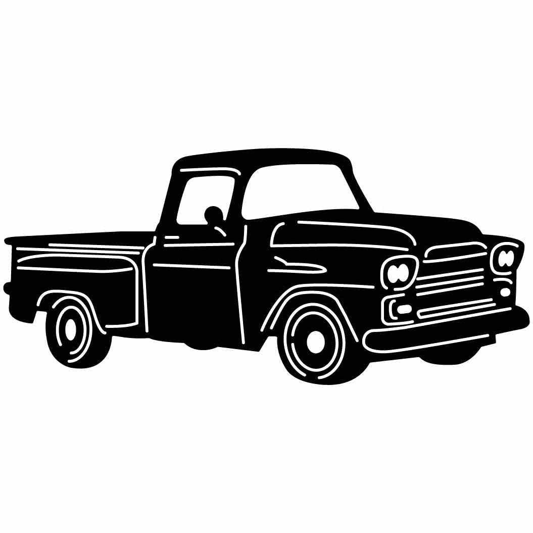 Old Truck Free-DXF files cut ready for CNC-DXFforCNC.com
